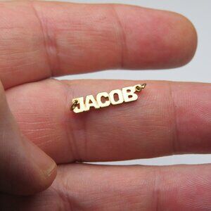 14k Gold Name Plate JACOB